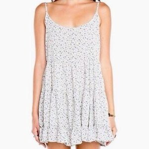 Brandy Melville Floral Spaghetti Strap Dress OS